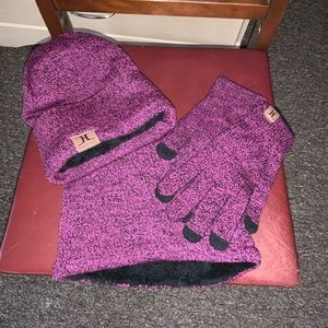 Hat, gloves and neck warmer. NWOT